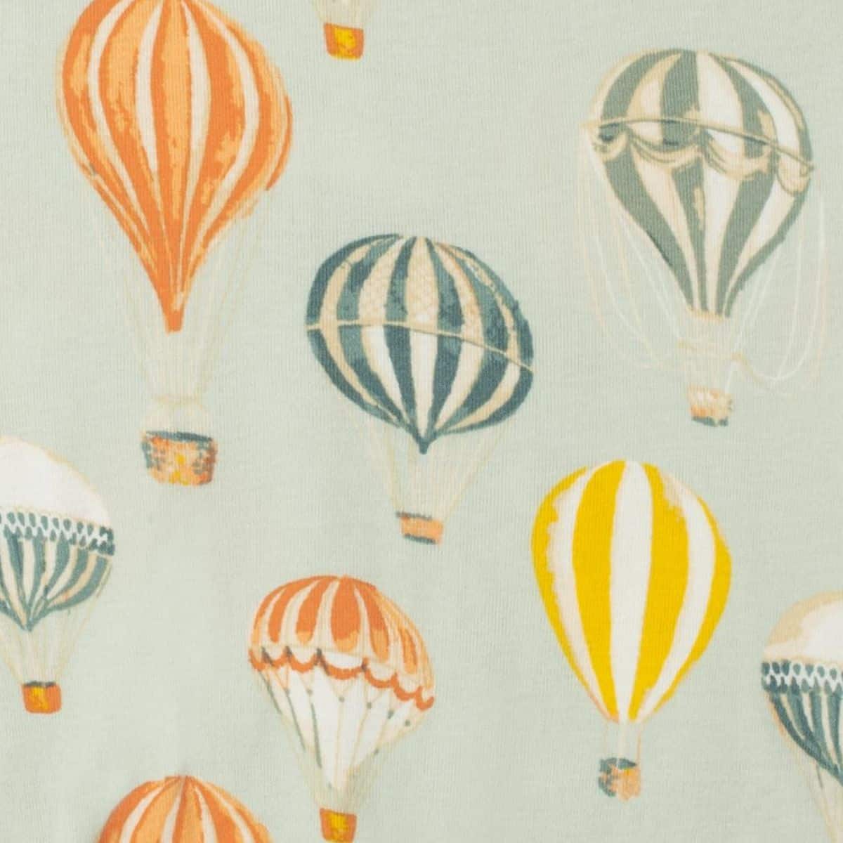 Milkbarn Kids Organic Knit Cotton Headband baby Accessories Headband in Vintage Balloons fabric Back