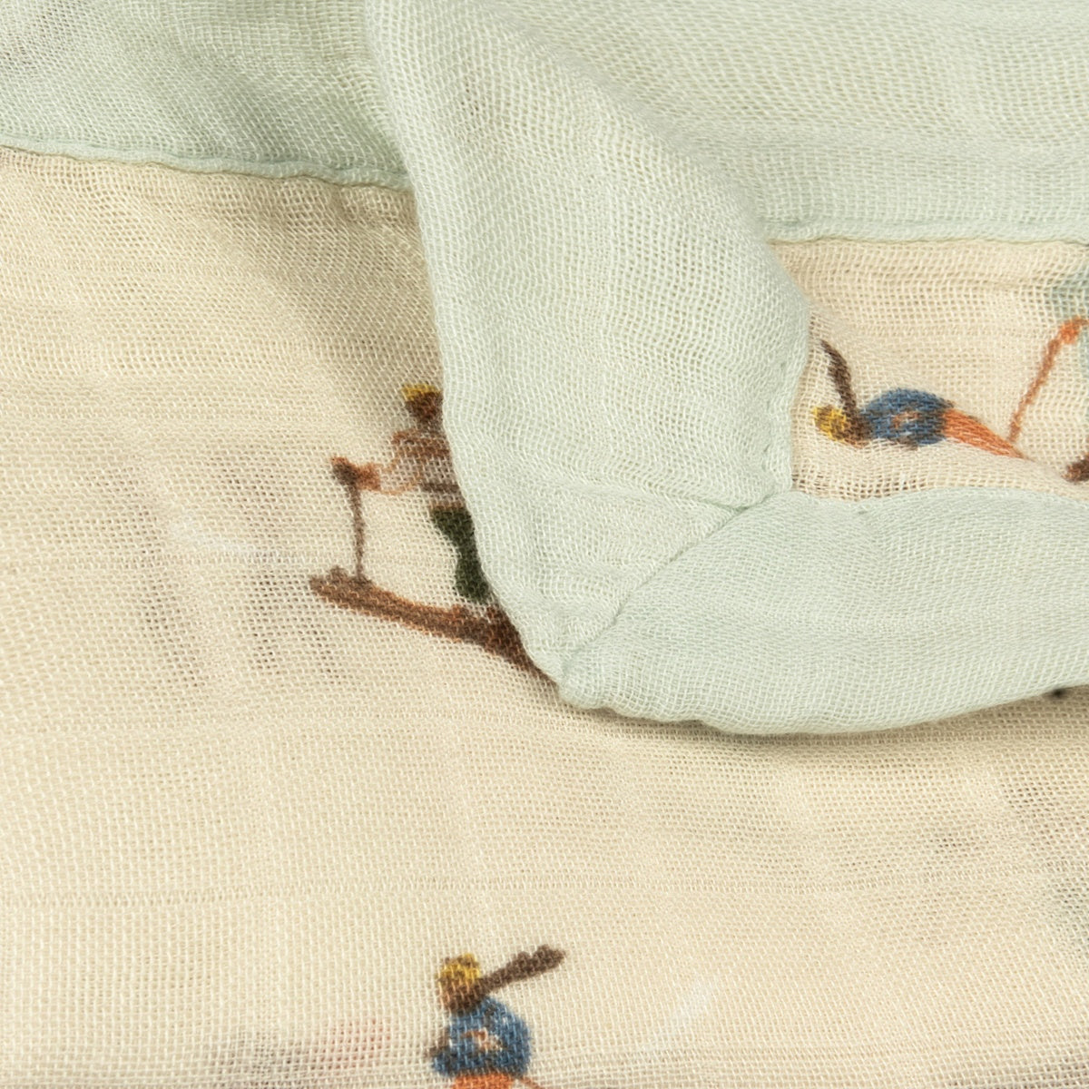 Vintage Natural Ski Mini Lovey Detail