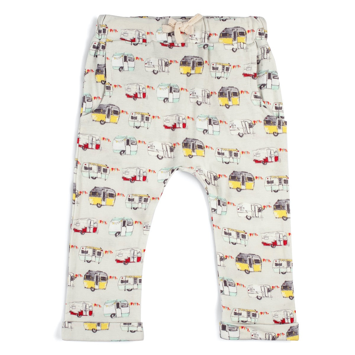 Vintage Trailers Organic Cotton Baby Jogger Pants by Milkbarn