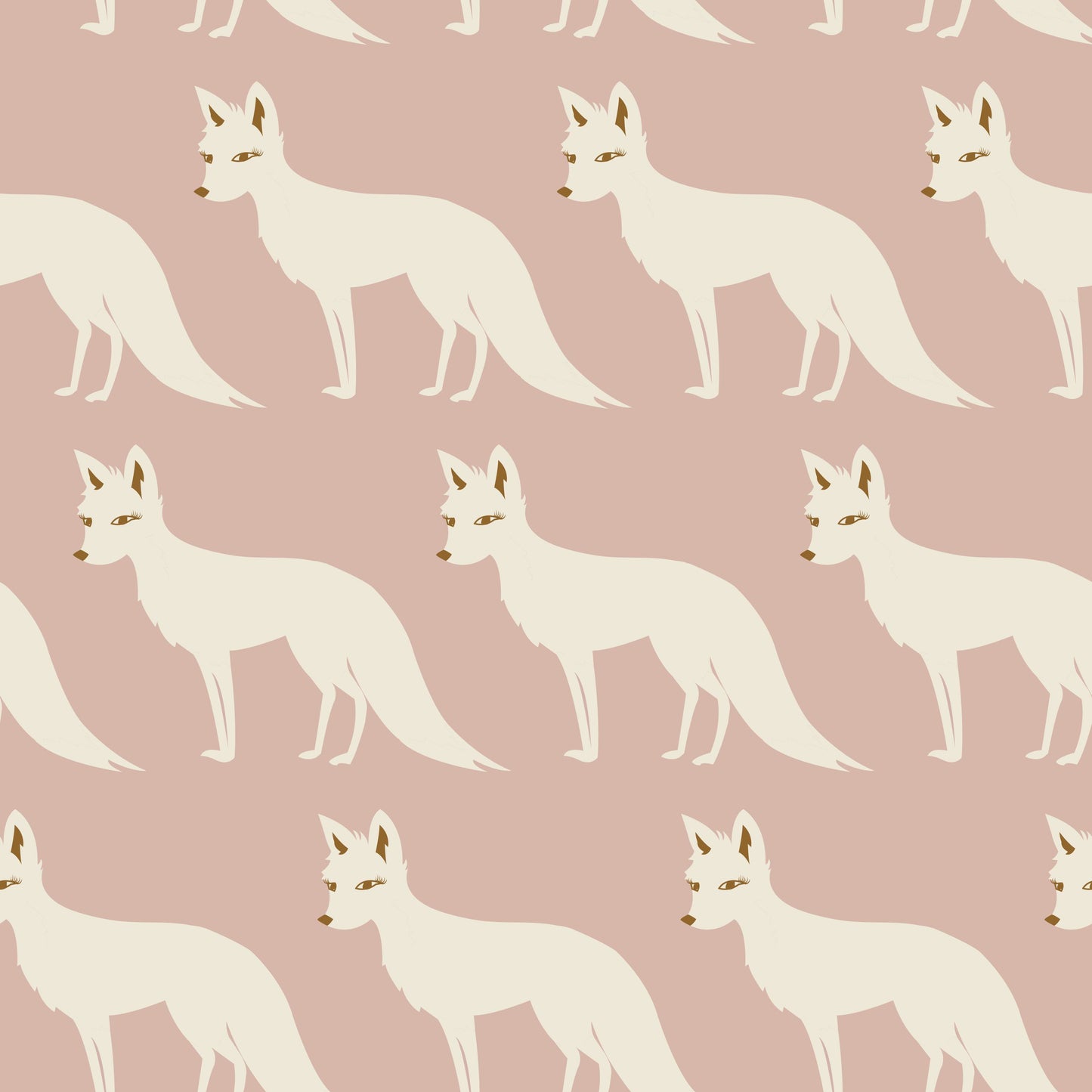 Pink Fox Organic Cotton Long Sleeve One Piece