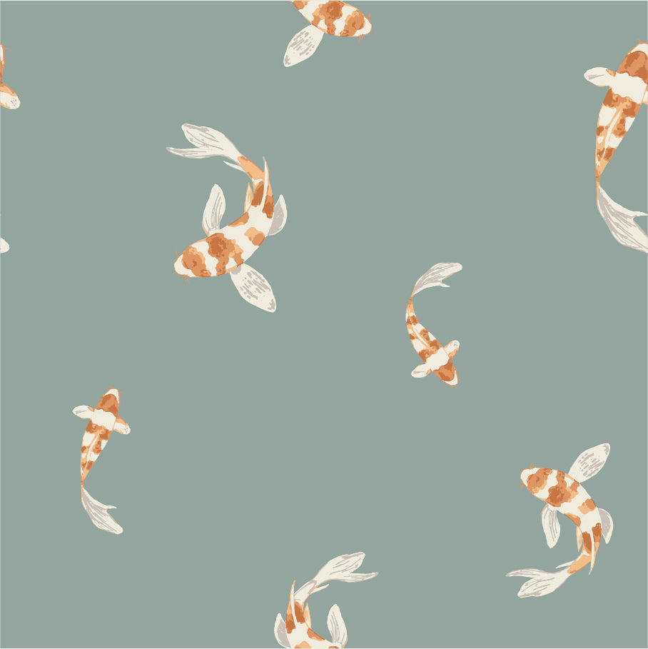 Swimming Koi Print