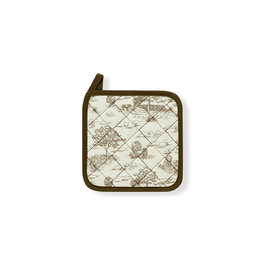 Country Toile Hot Pad Set