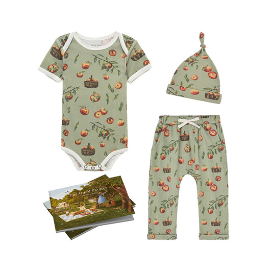 Baby Starter One Piece Bundle: Apple Orchard
