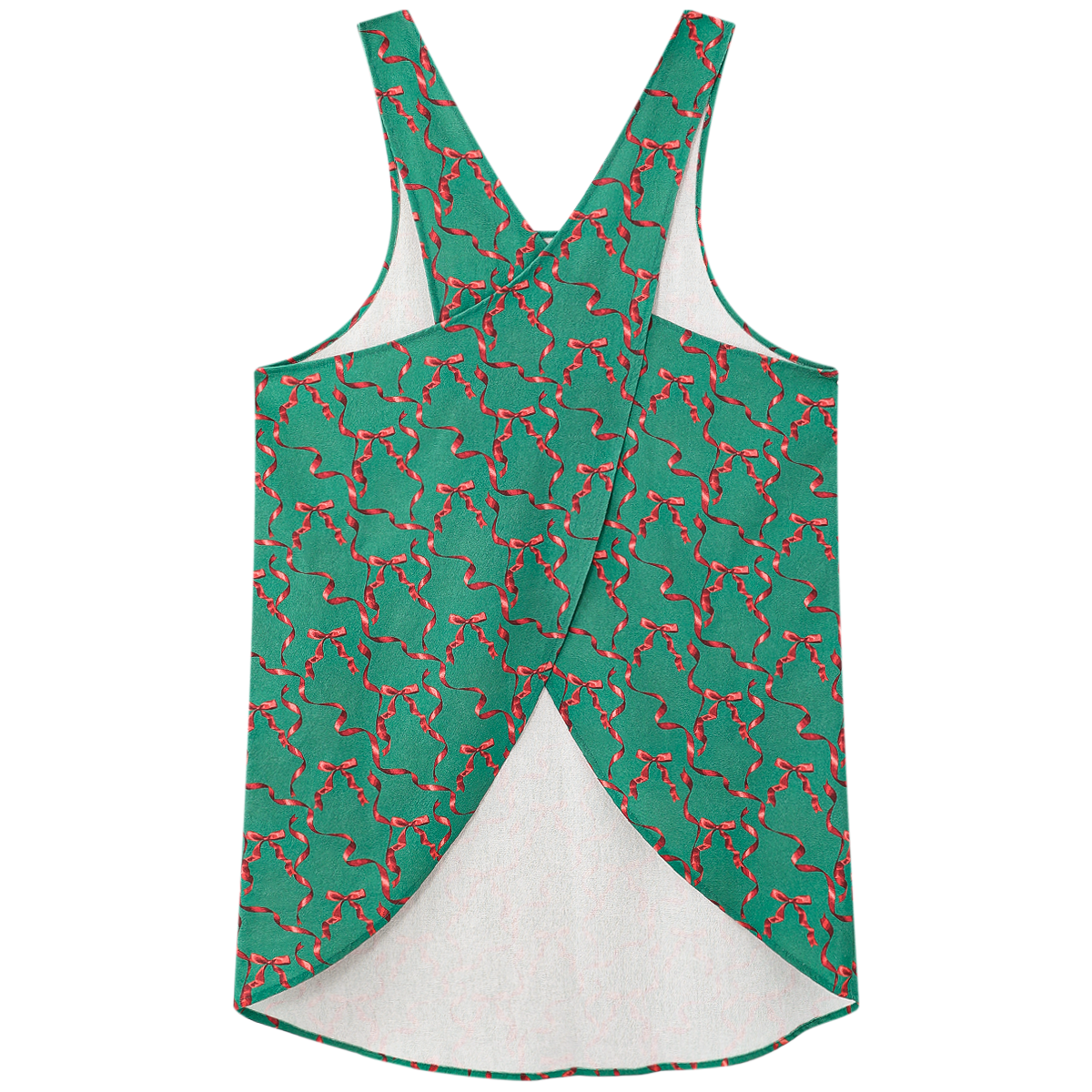 Adult Apron Holiday Ribbon