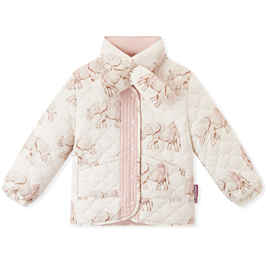 Tutu Elephant Quilted Jacket and Scarf