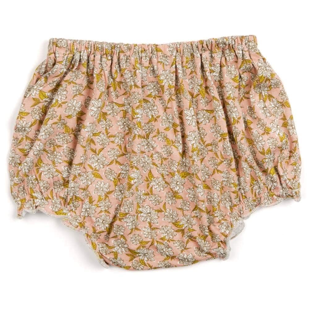 Rose Floral Bamboo Dress and Bloomers Bottoms by Milkbarn Kids