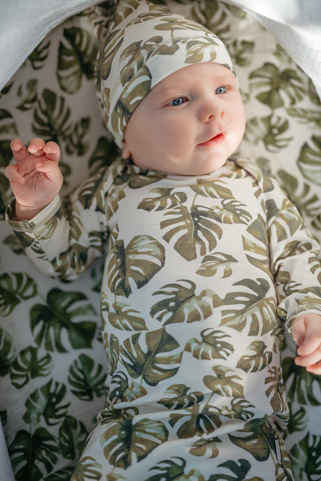 Island Leaf Organic Cotton Crib Sheet