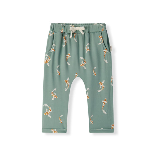 swimming koi cotton stretch jogger pants