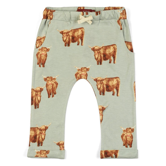 Highland Cow Bamboo Milkbarn Jogger Pants