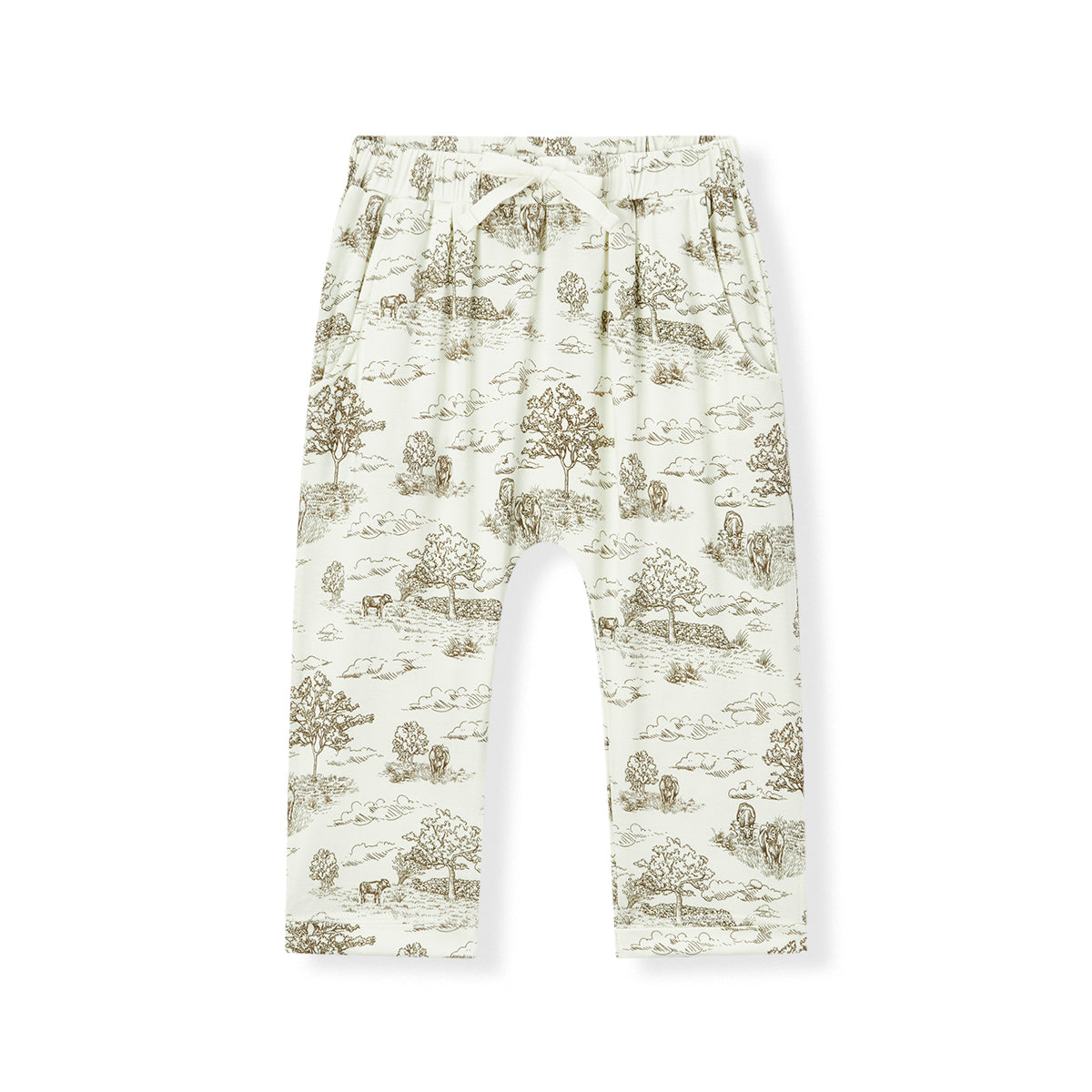 Country Toile Luxe Stretch Jogger Pants
