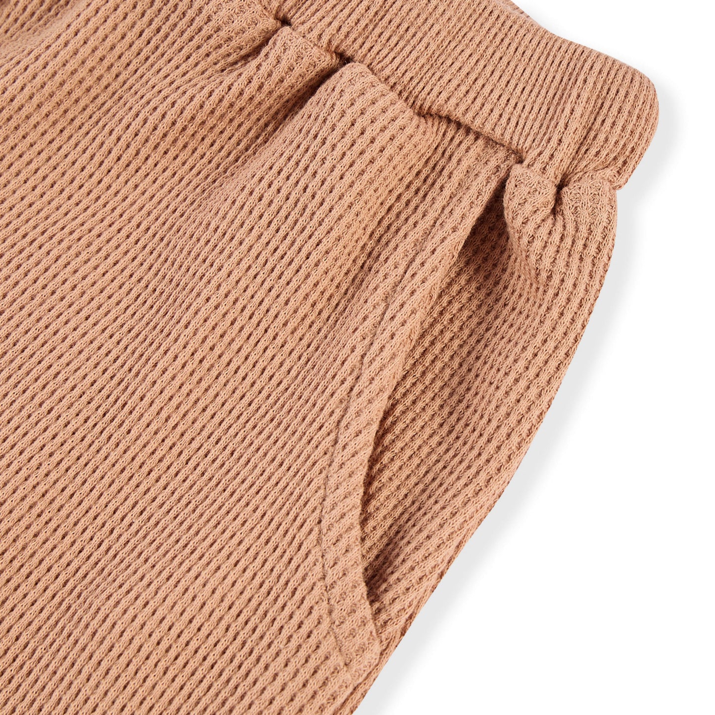 Tawny Rose Waffle Jogger Pants