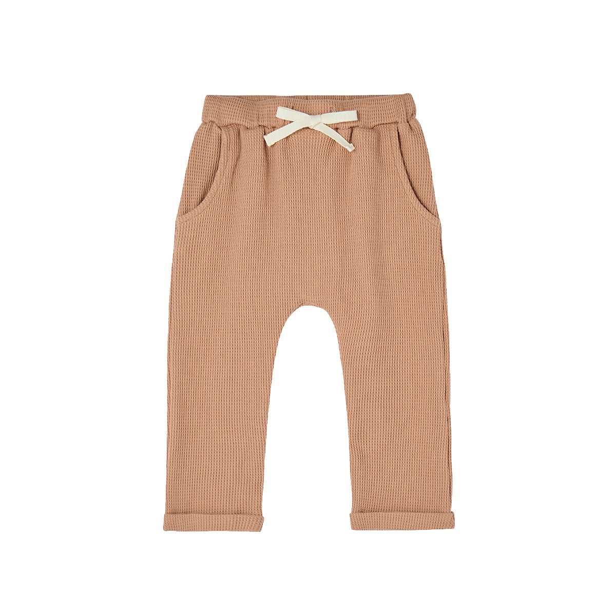 Tawny Rose Waffle Jogger Pants