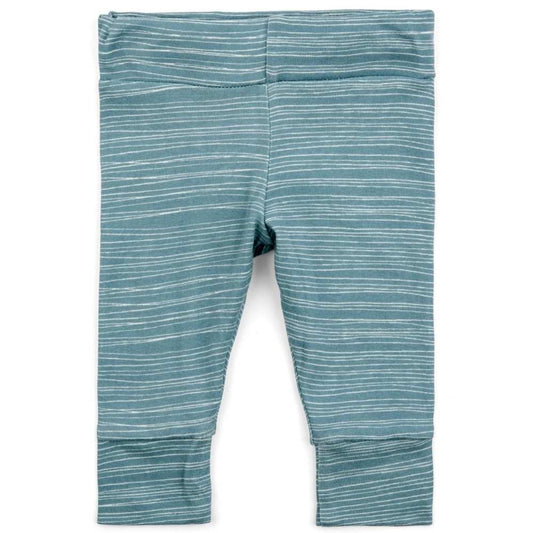 Milkbarn Kids Organic Baby Legging in the Blue Strip Print