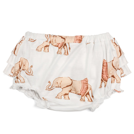 Tutu Elephant Bamboo Ruffle Bloomer Front