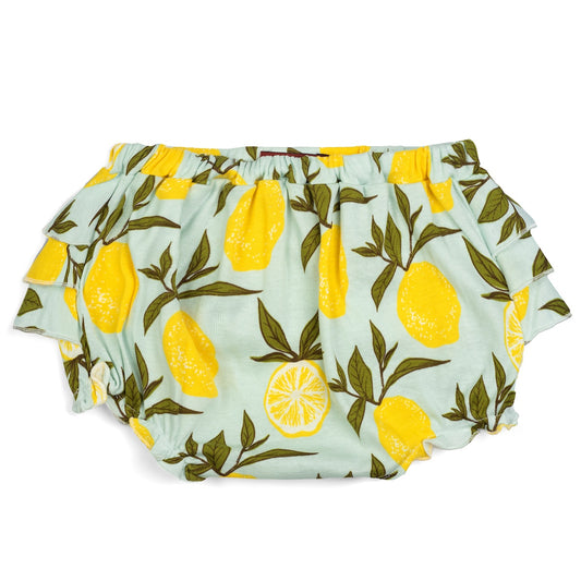 Lemon Organic Ruffle Bloomer Front