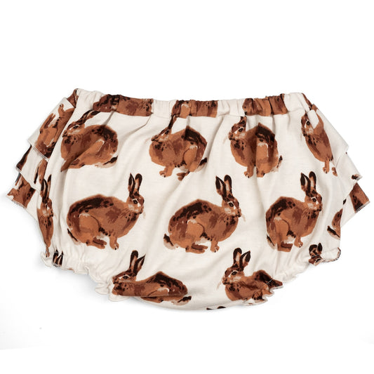 Bunny Organic Ruffle Bloomer Front