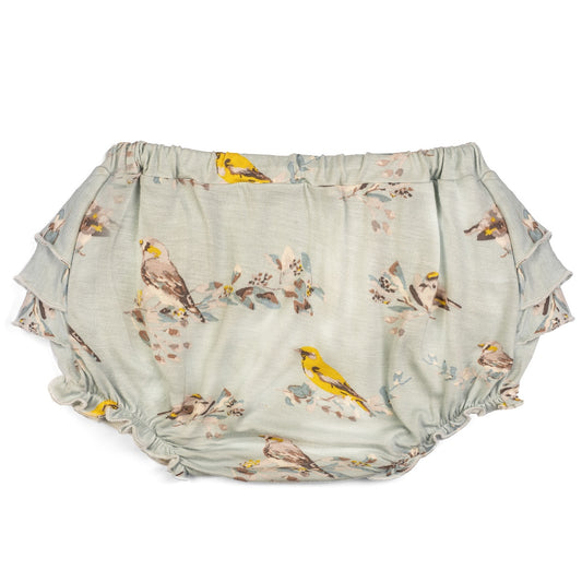 Blue Bird Bamboo Ruffle Bloomer Front