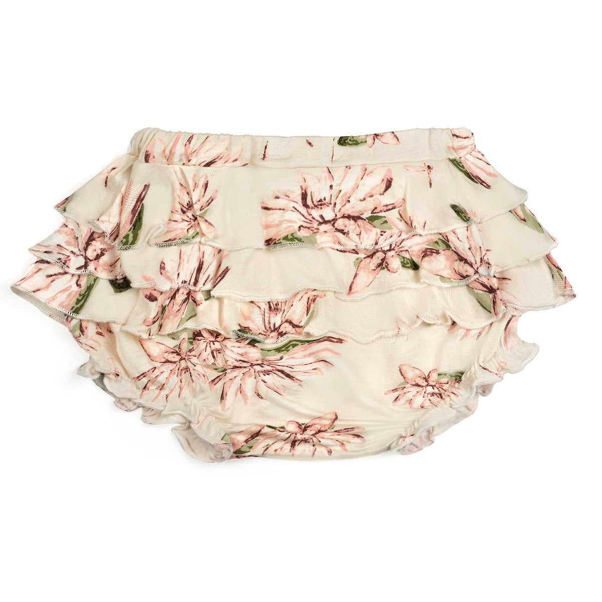 Bamboo Ruffle Bib Water Lily Bamboo Ruffle Bloomer – MILKBARN
