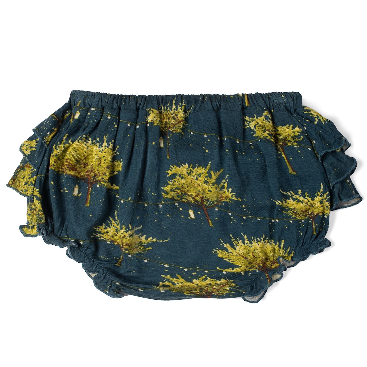 Bamboo Ruffle Bib Firefly Bamboo Ruffle Bloomer – MILKBARN