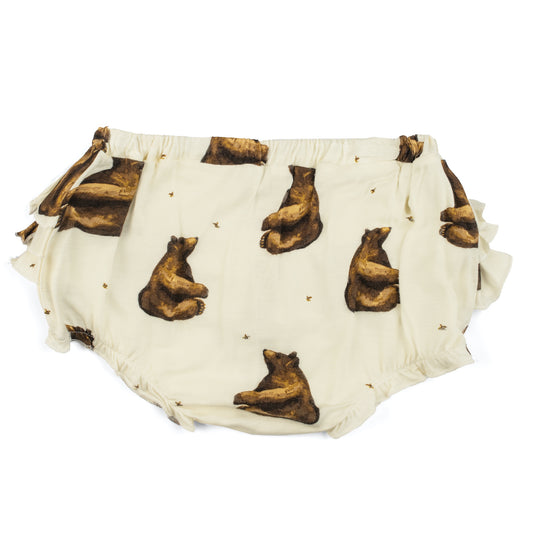 25137 - Honey Bear Bamboo Ruffle Bloomers