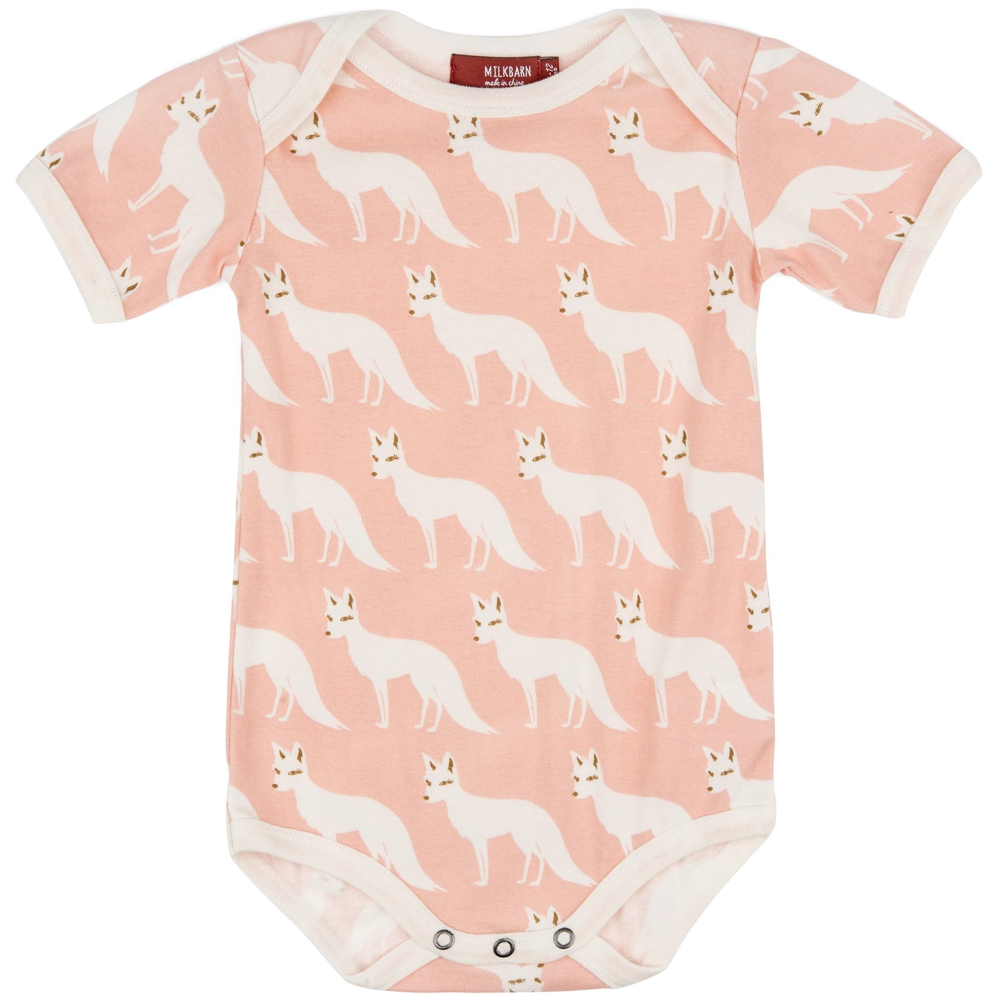 Pink Fox Organic Cotton Short Sleeve One Piece