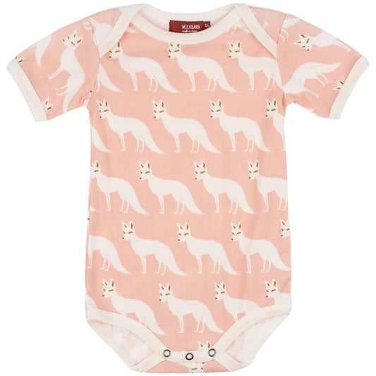 Pink Fox Organic Cotton Short Sleeve One Piece