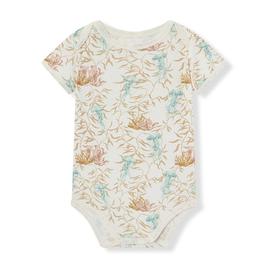 under the sea organic cotton short sleeve one piece