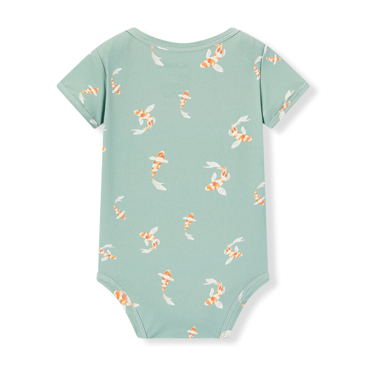 swimming koi cotton stretch short sleeve one piece