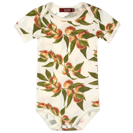 Peaches Organic Cotton One Piece by Milkbarn Kids