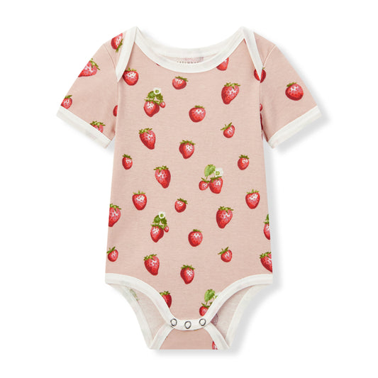 Strawberry Organic Cotton SS One Piece