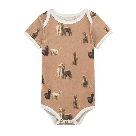 Alpaca Organic Cotton Short Sleeve One Piece