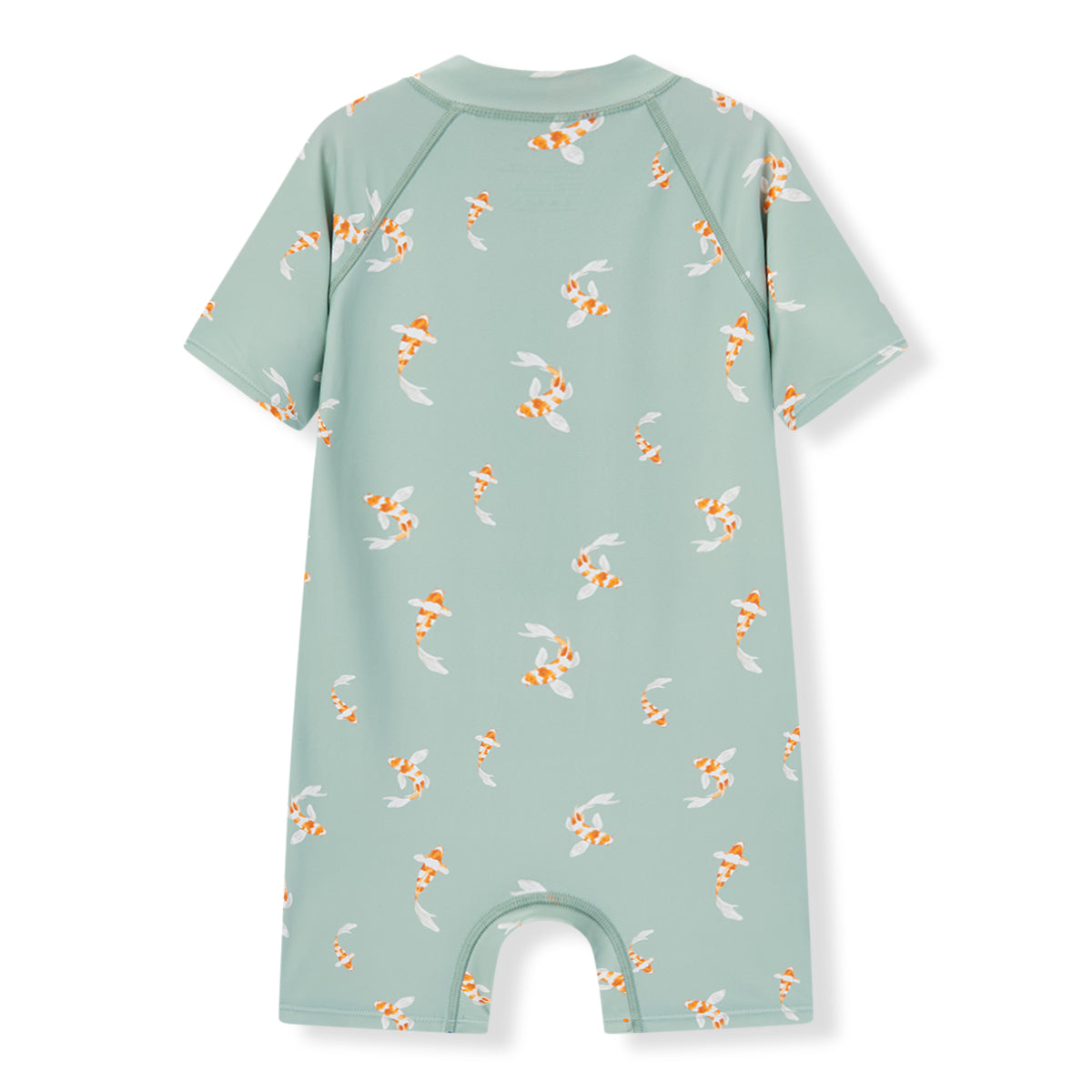 swimming koi zipper shortall swimsuit