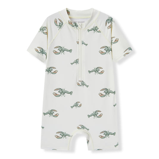 Mint Lobster Zipper Shortall Swimsuit