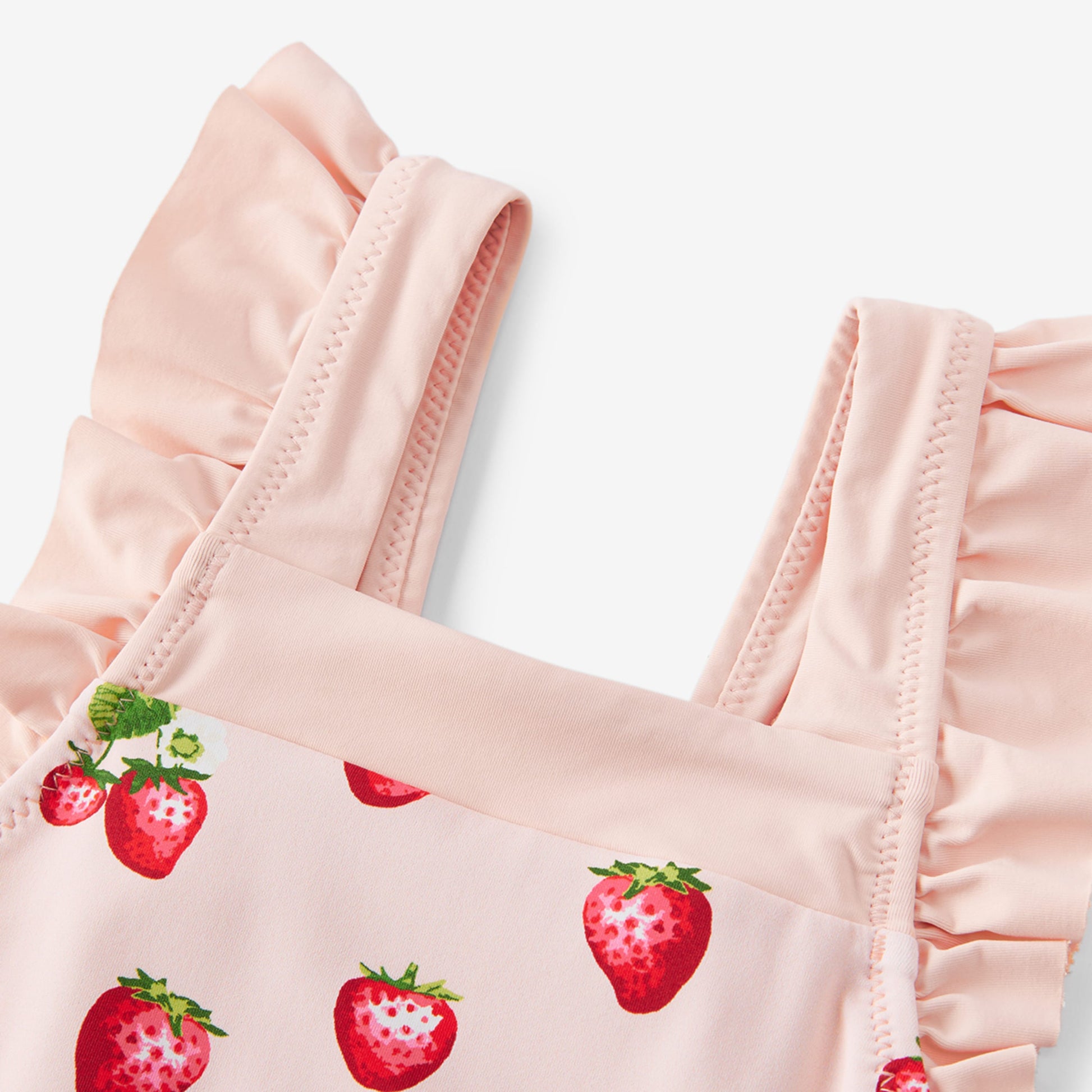 Strawberry Ruffle Square Neck Swimsuit MILKBARN Strawberry Ruffle Square Neck Swimsuit MILKBARN