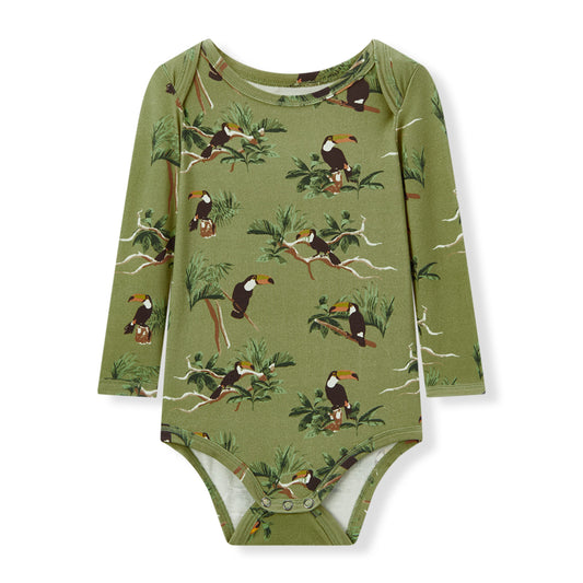 Toucan Cotton Stretch LS One Piece