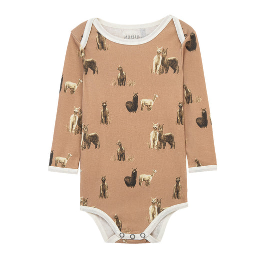 Alpaca Organic Cotton Long Sleeve One Piece