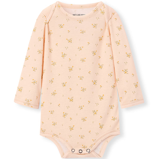 Organic Cotton Long Sleeve One Piece Dainty Floral