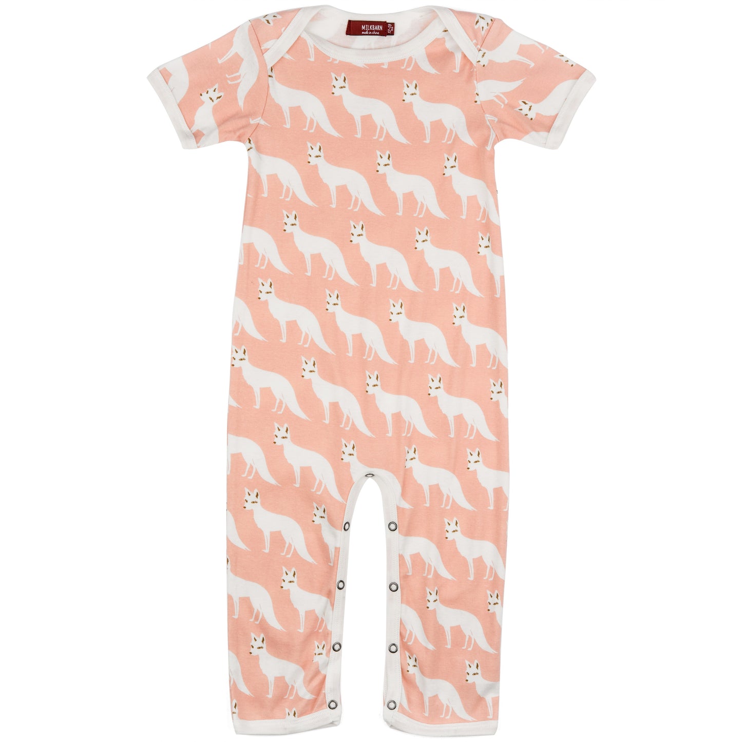 Pink Fox Organic Cotton Romper