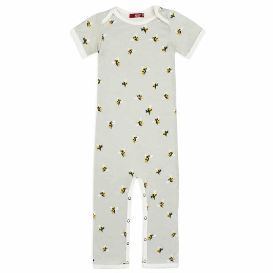 Bumblebee Bamboo Romper by Milkbarn Kids