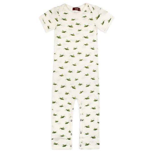 Grasshopper Organic Cotton Romper by Milkbarn Kids