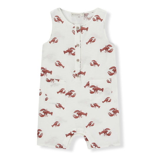 Cream Lobster Tank Top Shortall