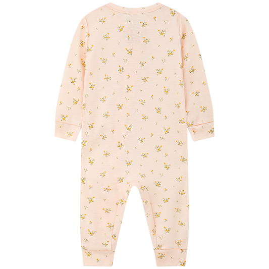 Organic Cotton Zipper Pajama Dainty Floral