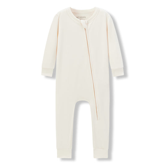 Salt Luxe Solid Zipper Pajama