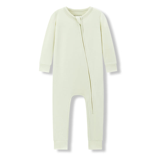 Aloe Luxe Solid Zipper Pajama