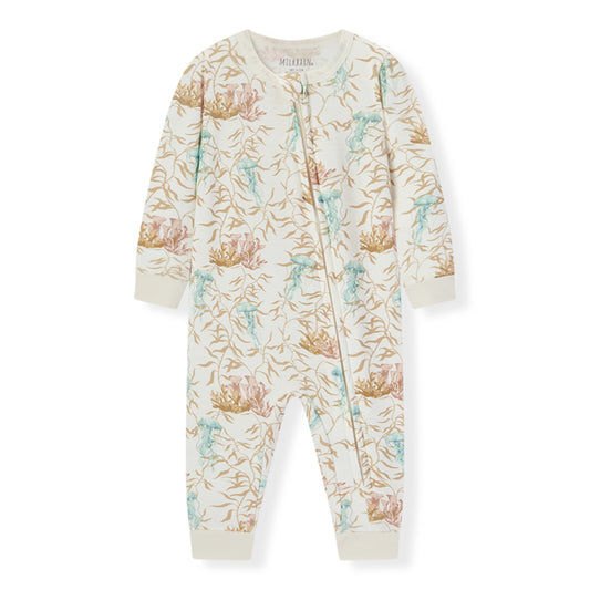 under the sea organic cotton zipper pajama