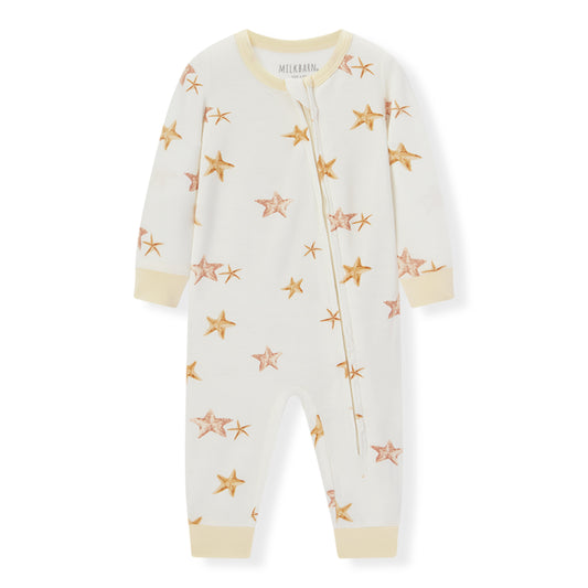 starfish dreams luxe stretch zipper pajama