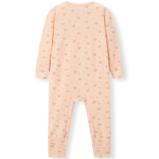 Organic Cotton Convertible Footed Romper Dainty Floral