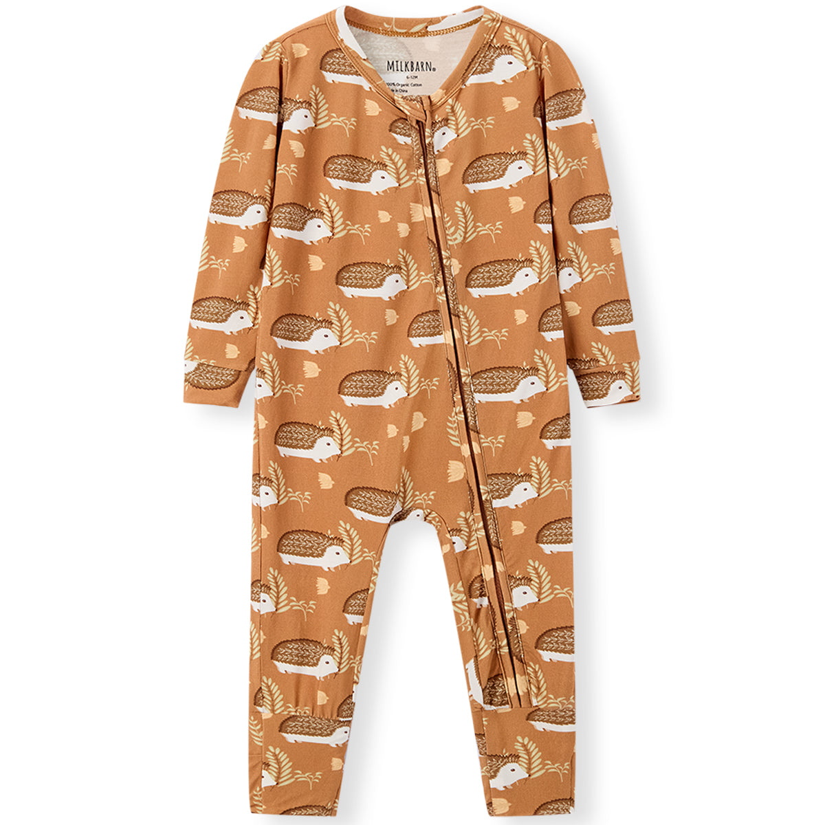 Luxe Stretch Convertible Footed Romper Hedgehog