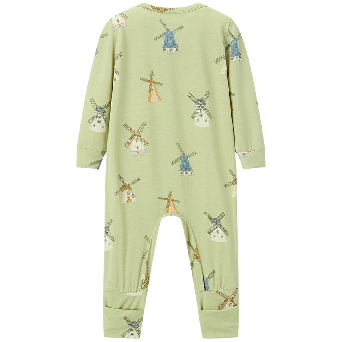 Luxe Stretch Convertible Footed Romper Windmill