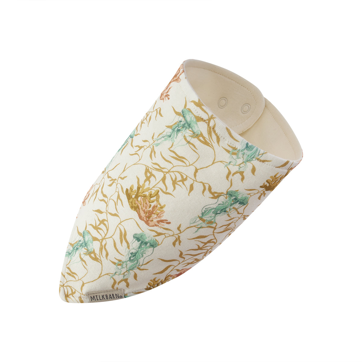under the sea organic cotton kerchief bib